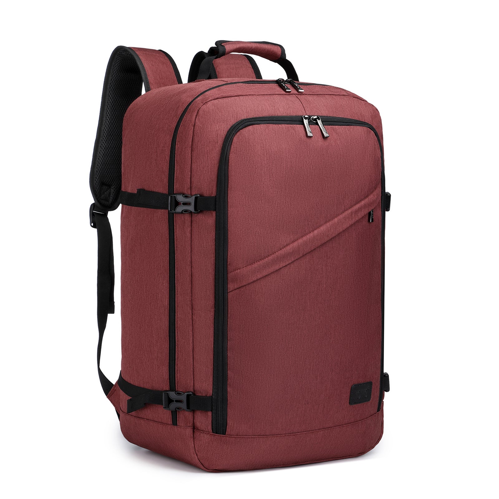Kono Multi-purpose Business Large Backpack–Fits 15.6" Laptop, Ideal for Work, Travel & Daily Commute - Burgundy