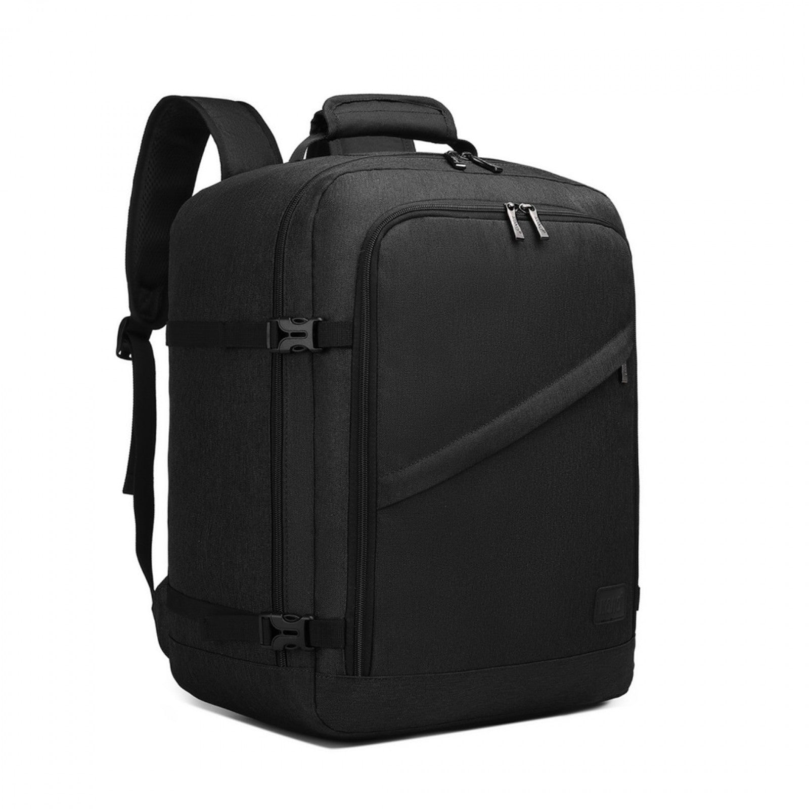 Kono Lightweight Cabin Bag Travel Business Backpack - Black