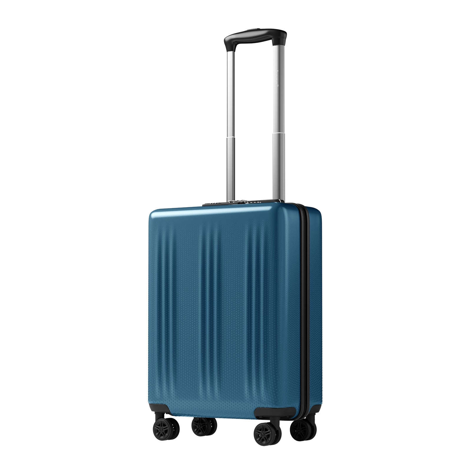 Kono Premium ABS+PC 20 Inch Hard Shell Cabin Suitcase with TSA Lock and Smooth 360° Silent Spinner Wheels - Navy