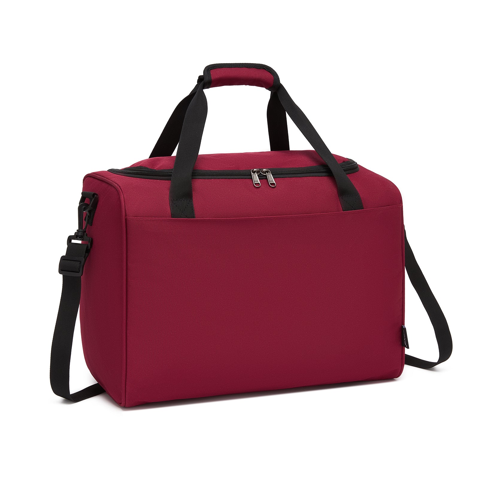 Kono Spacious Airline-Approved Cabin Travel Duffel (40×30×20 cm) - Roomy Weekender with U-Zip Opening - Burgundy