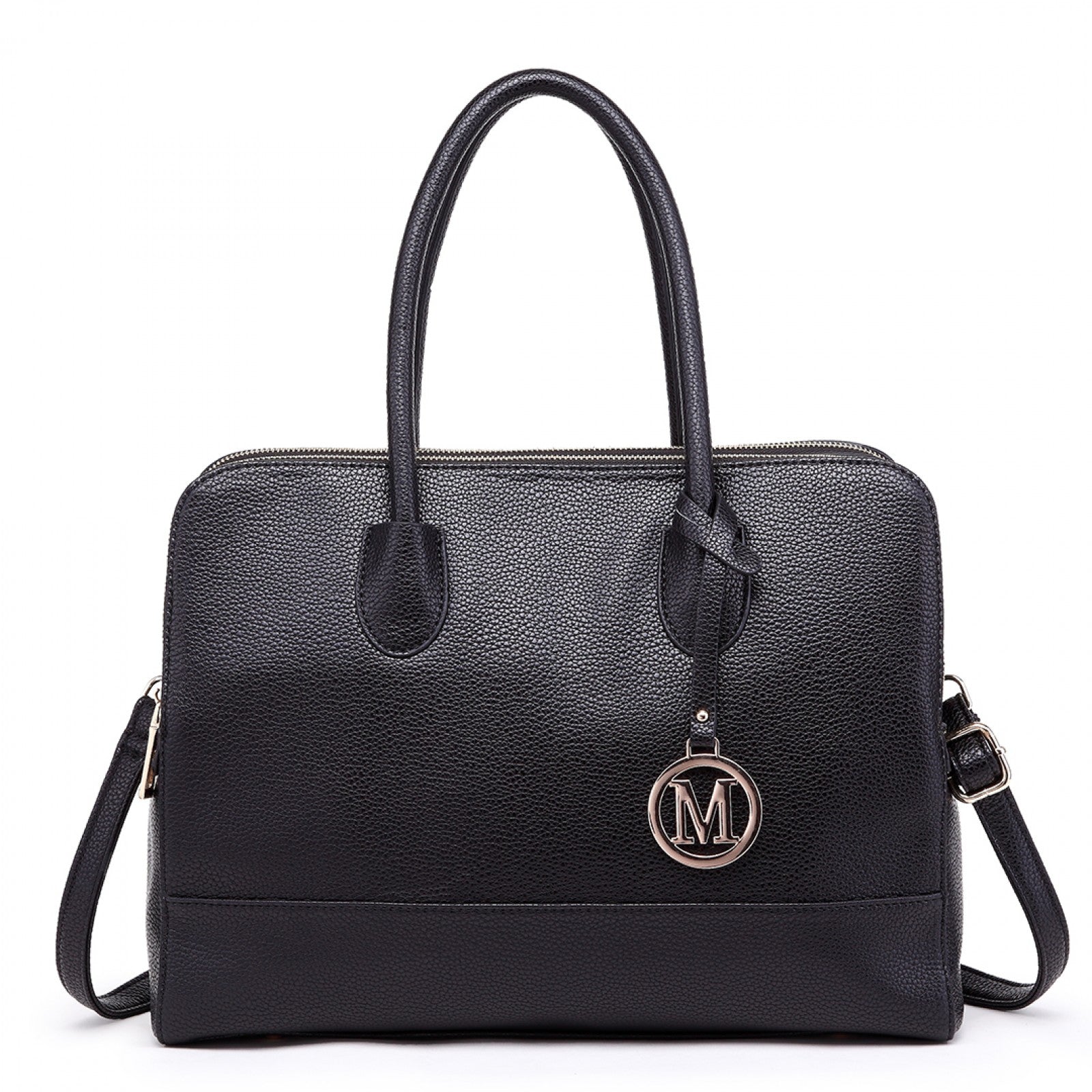 Miss Lulu Textured PU Leather Medium Size Classic Tote Bag Shoulder Bag