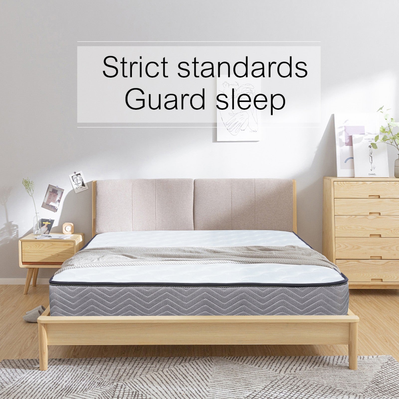 Good Nite Small Double Memory Foam & Spring Mattress-120x190x18cm-Quilted, Hypoallergenic, Breathable Design with Lumbar Support