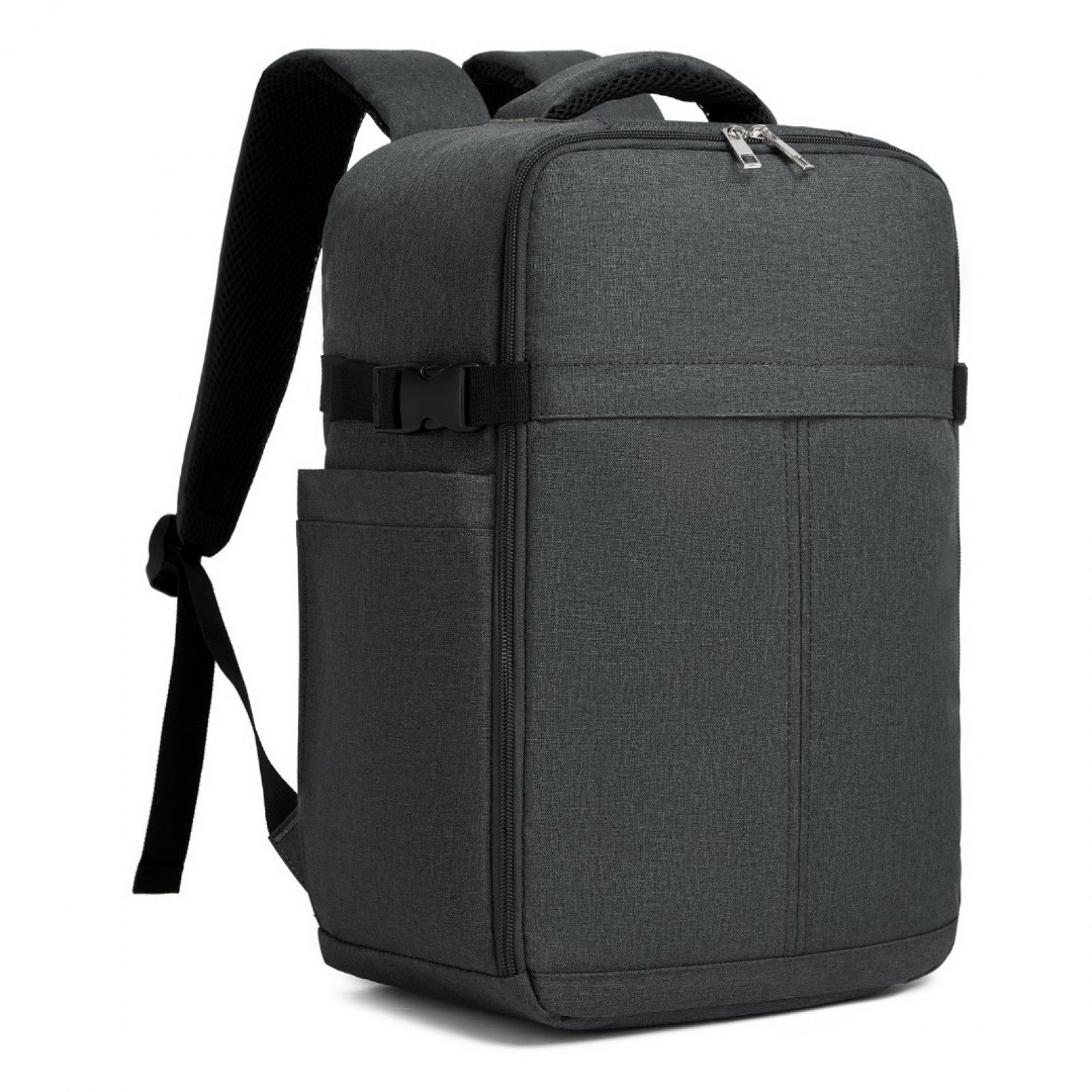 Kono Urban Smart 15L Carry-On Backpack with Luggage Strap – Ideal for Travel, Work & Daily Commute - Dark Grey