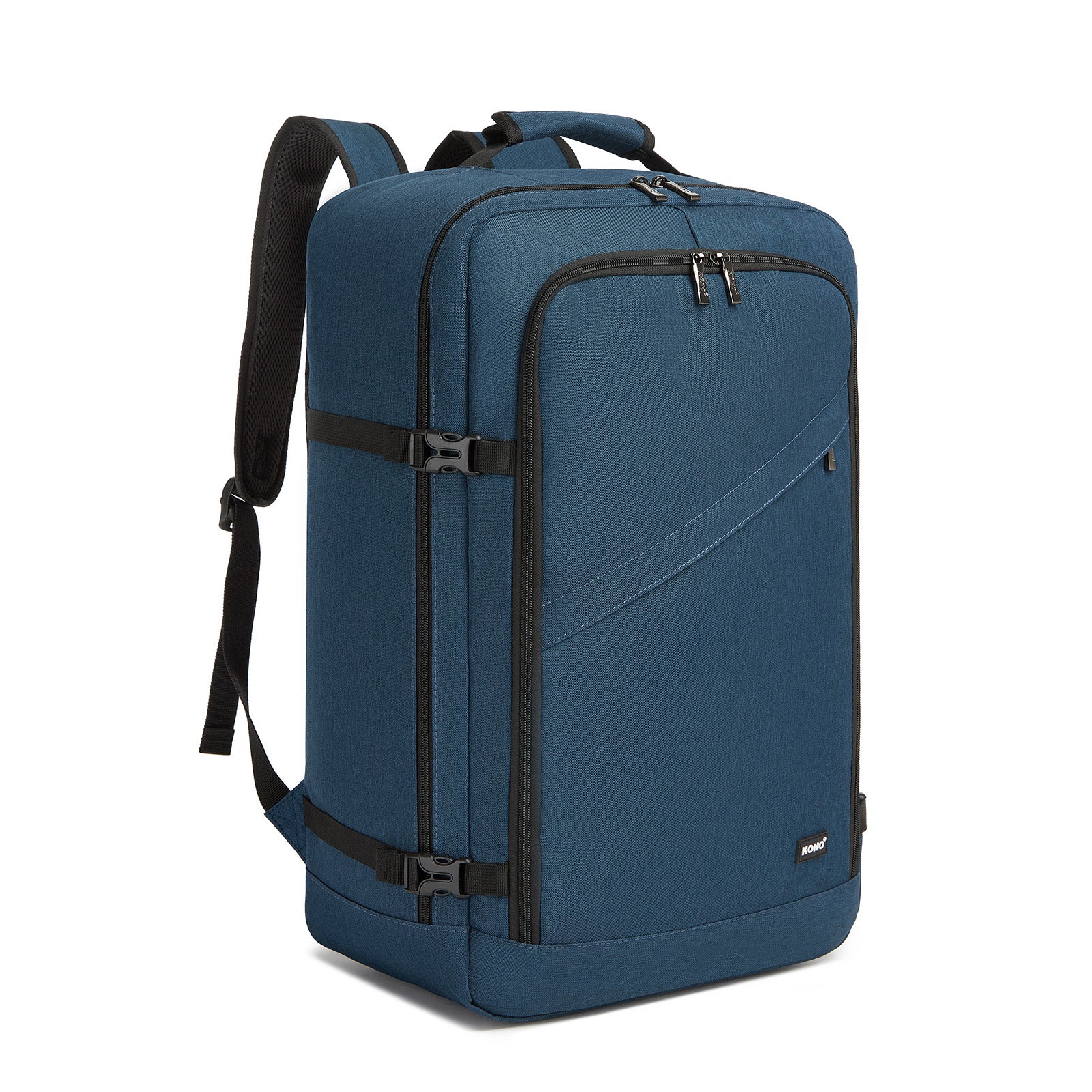 Kono Multi-purpose Business Large Backpack–Fits 15.6" Laptop, Ideal for Work, Travel & Daily Commute - Navy