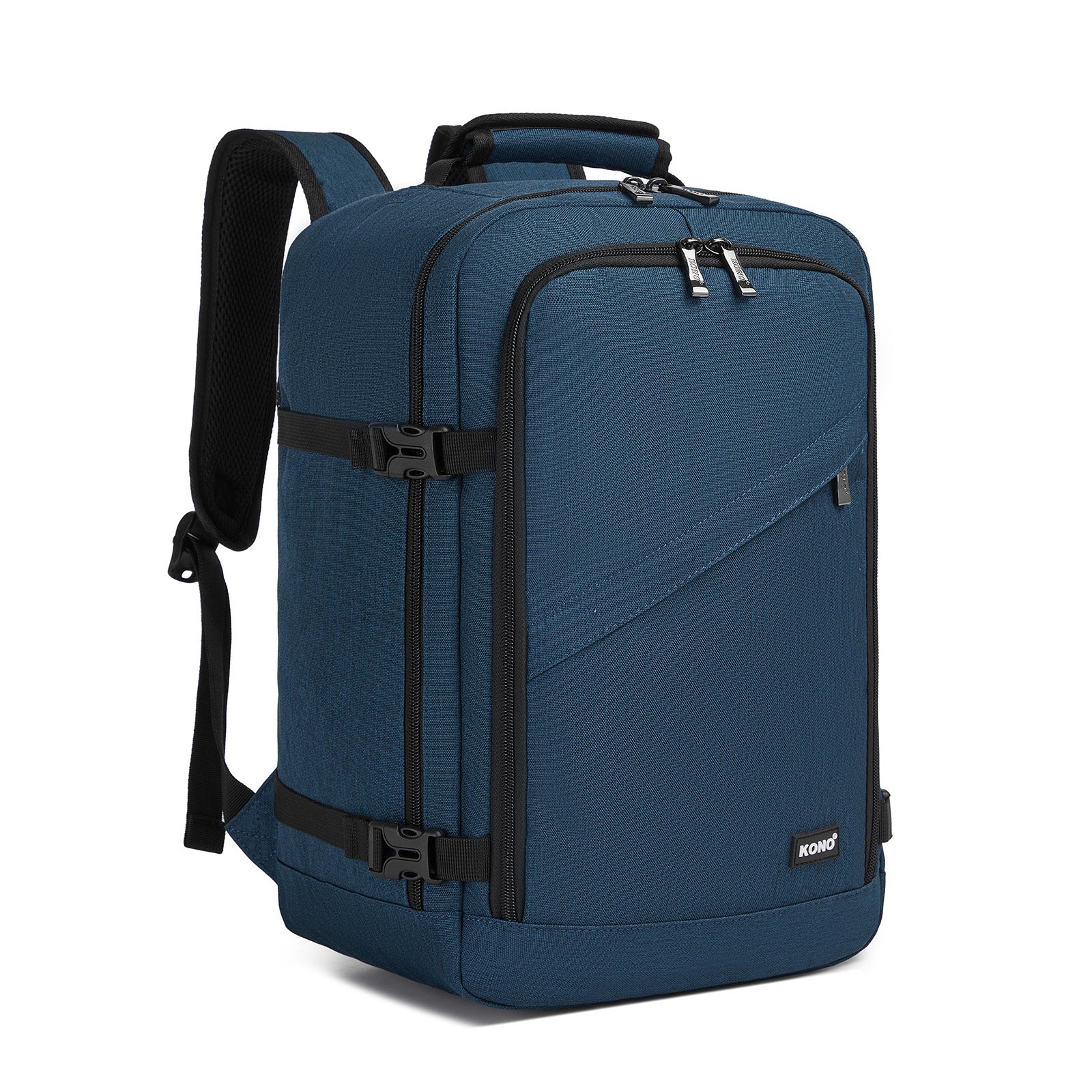 Kono Multi-purpose Business Carry-On Backpack–Fits 15.6" Laptop, Ideal for Work, Travel & Daily Commute - Navy