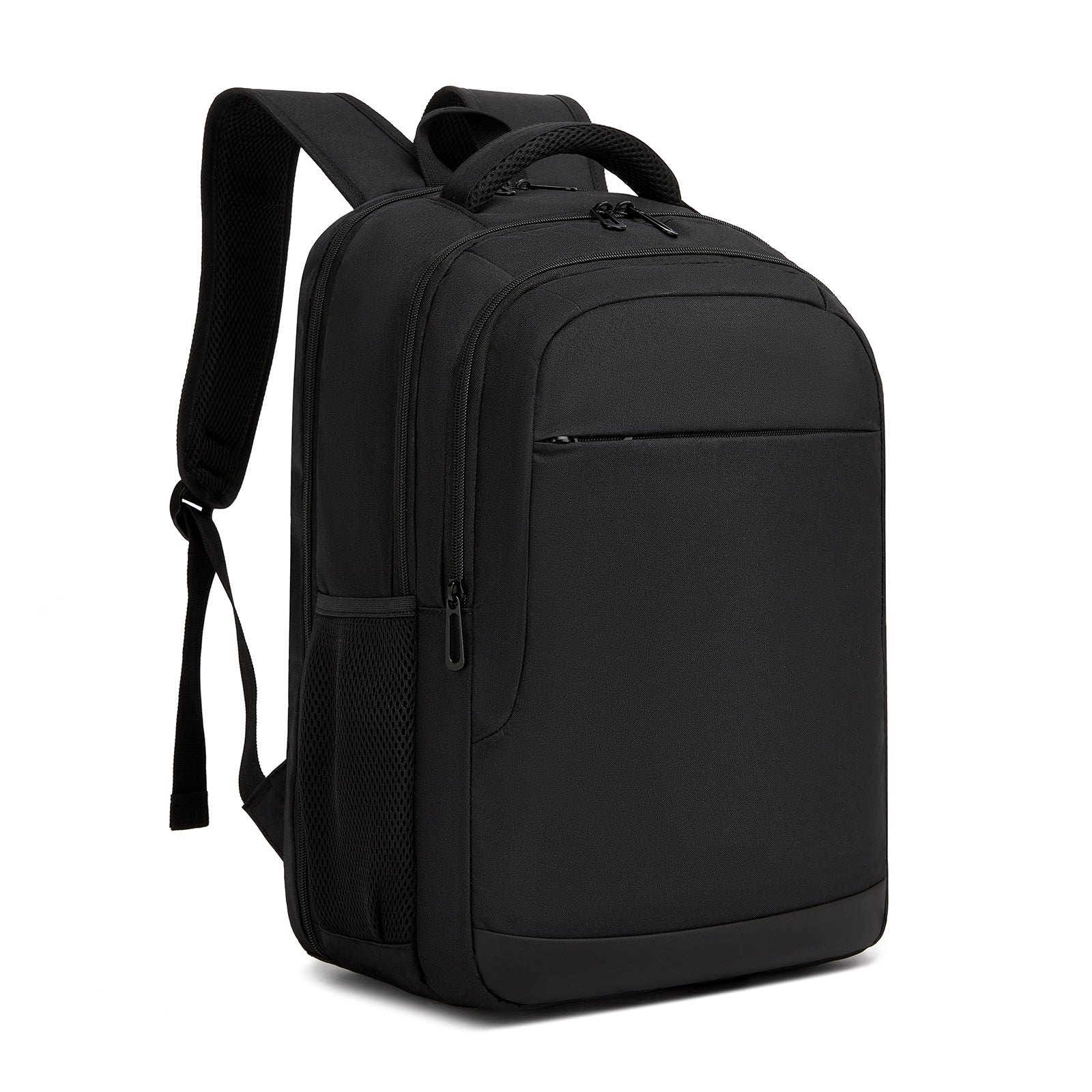 Trendy Laptop Backpack,Soft Padded,Practical,Organized Storage,Lightweight 15.6" Notebook Bag for Work, School & Travel - Black