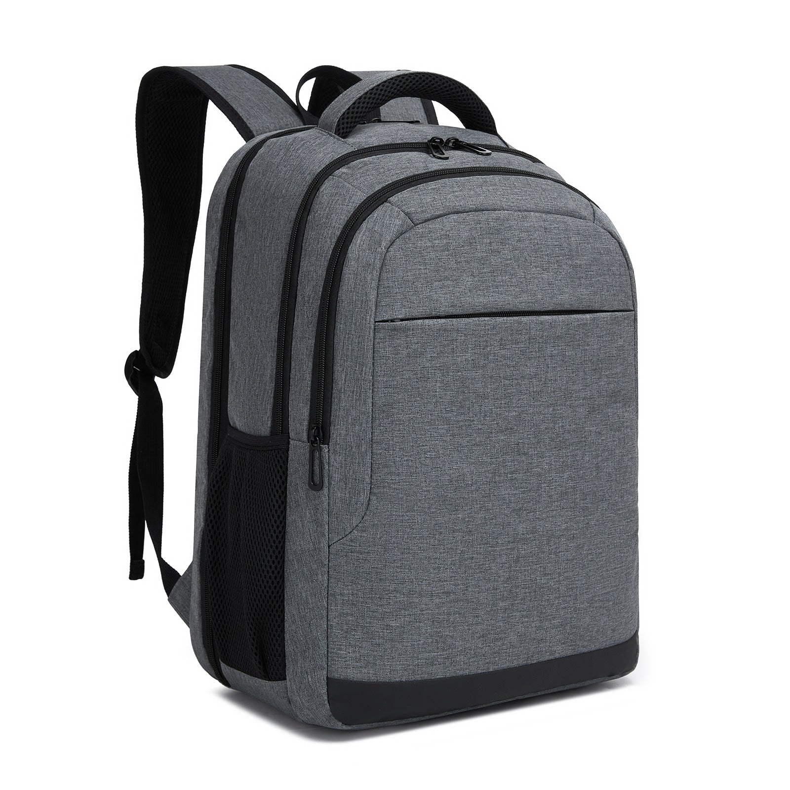 Trendy Laptop Backpack,Soft Padded,Practical,Organized Storage,Lightweight 15.6" Notebook Bag for Work, School & Travel - Grey