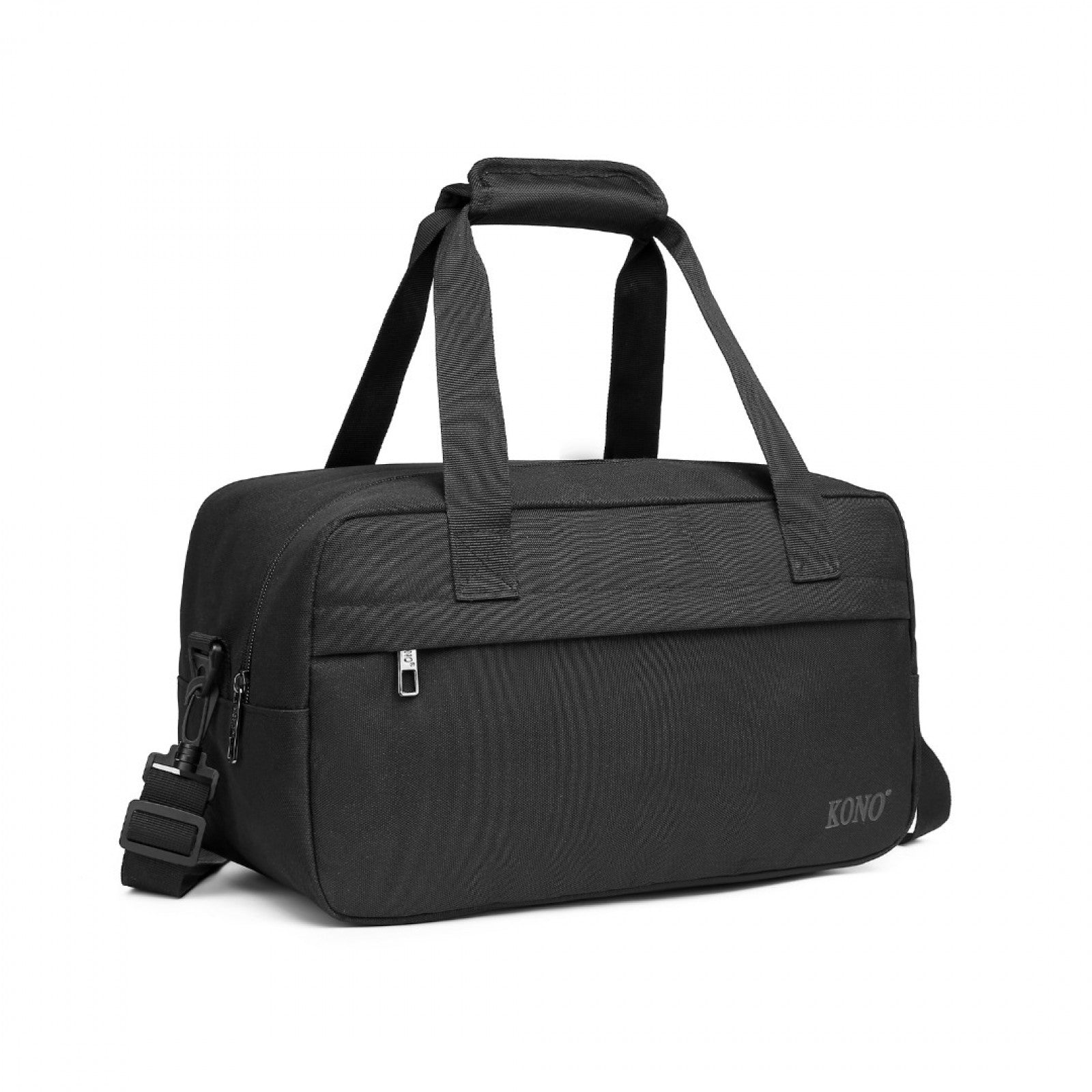 Kono Lightweight Multi Purpose Unisex Sports Travel Duffel Bag - Black