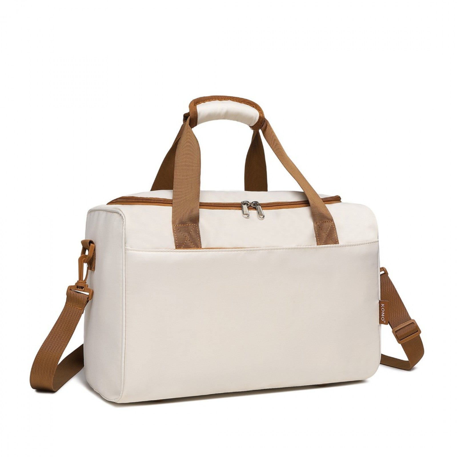 Kono Spacious Travel Storage Bag Handbag - Cream