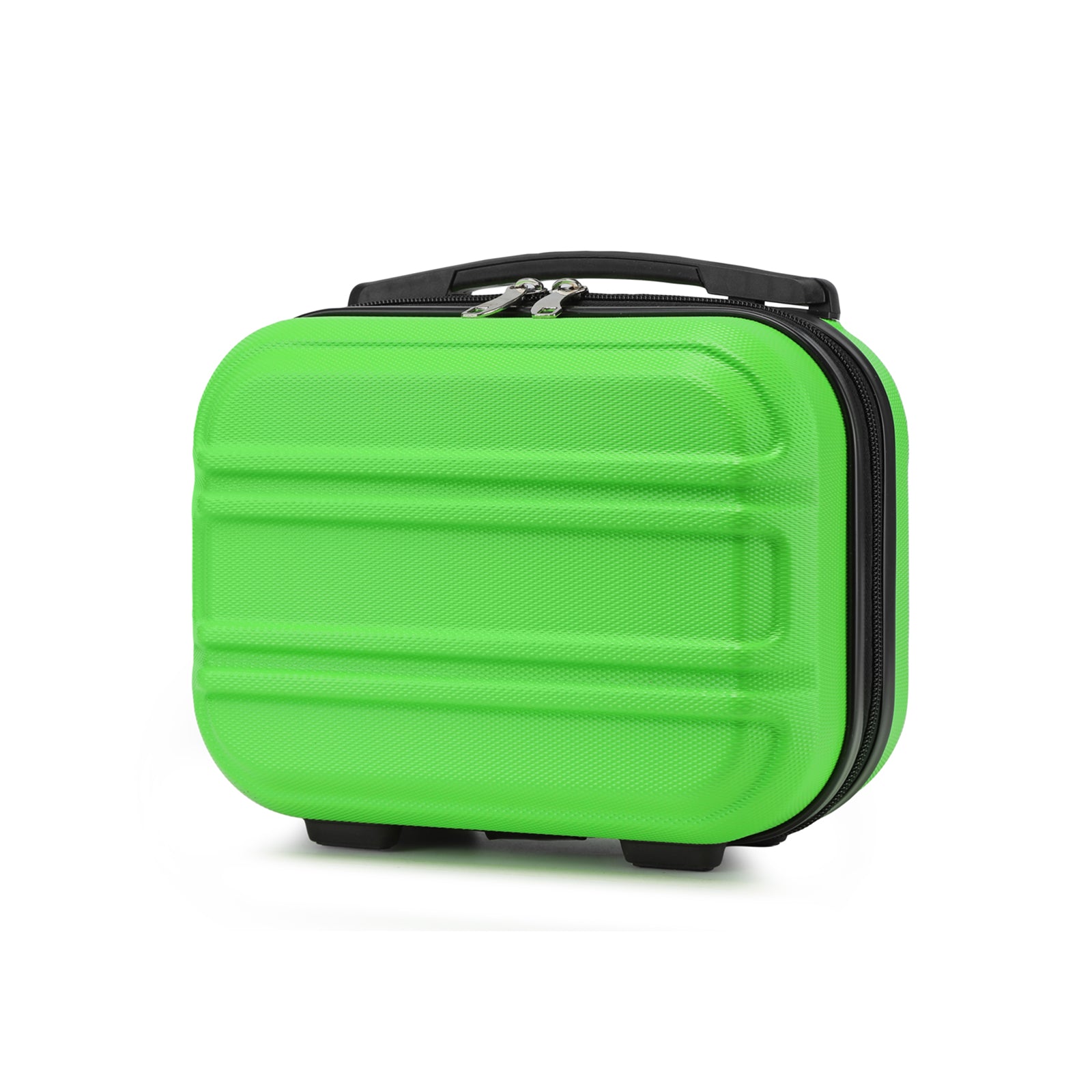 Kono 12 Inch Lightweight Hard Shell ABS Vanity Case - Green