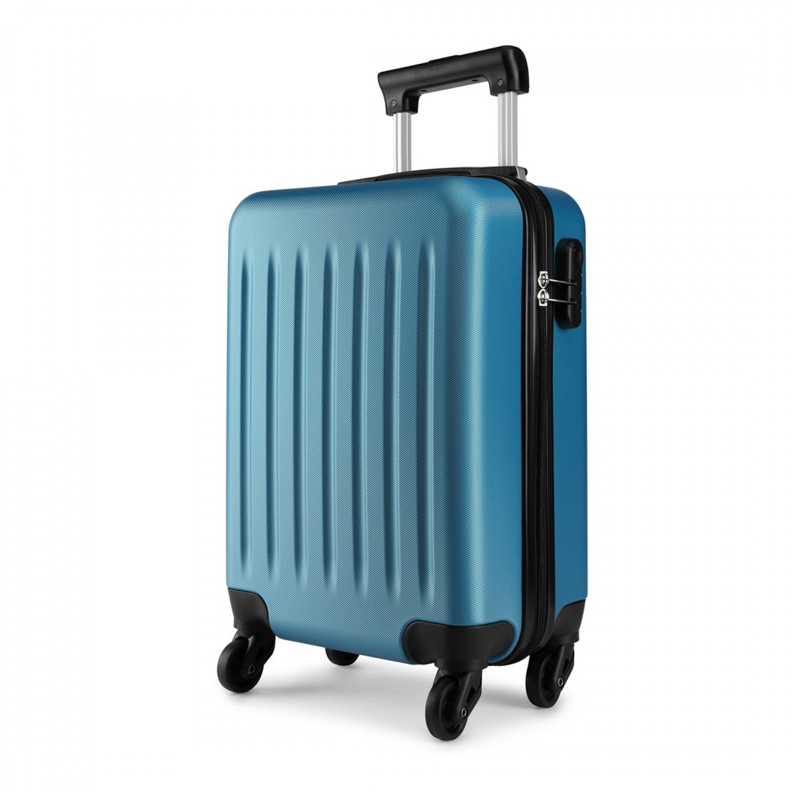 Kono 19 Inch ABS Hard Shell Carry On Luggage 4 Wheel Spinner Suitcase - Navy