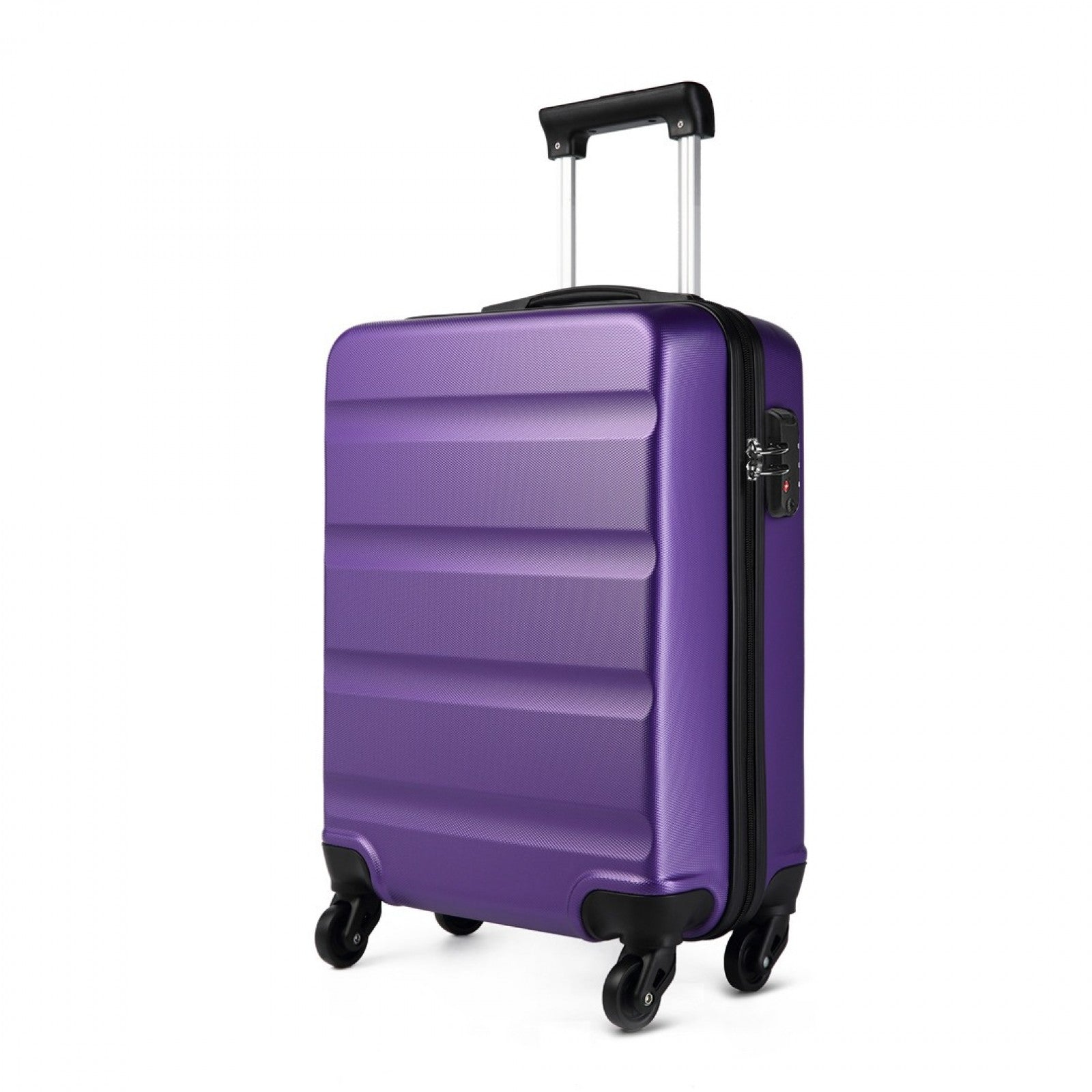 Kono 19 Inch Horizontal Design ABS Hard Shell Suitcase With TSA Lock - Purple