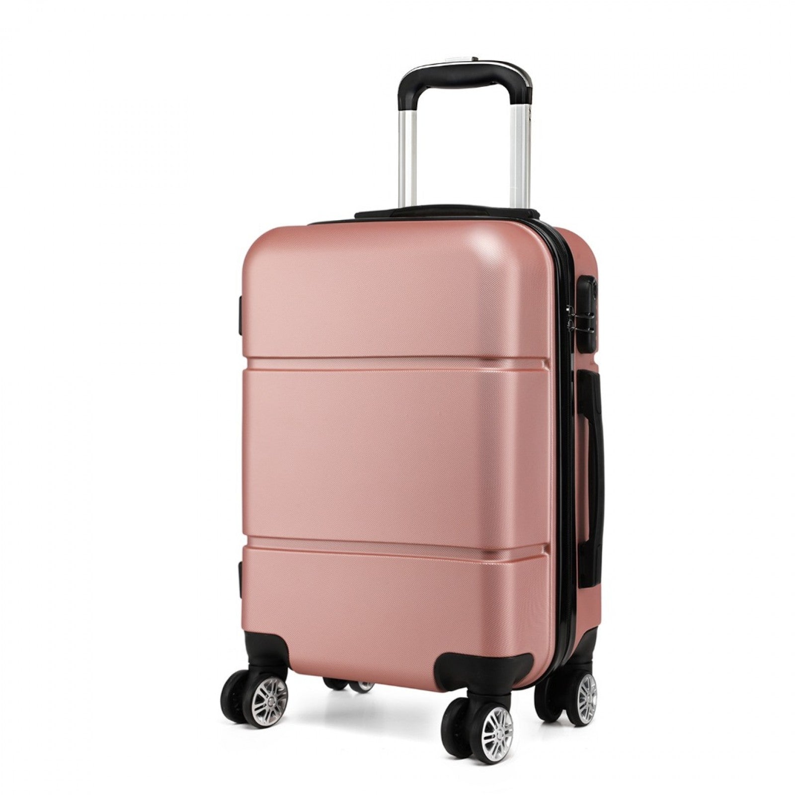 Kono Hard Shell ABS Carry On Suitcase 20 Inch - Nude