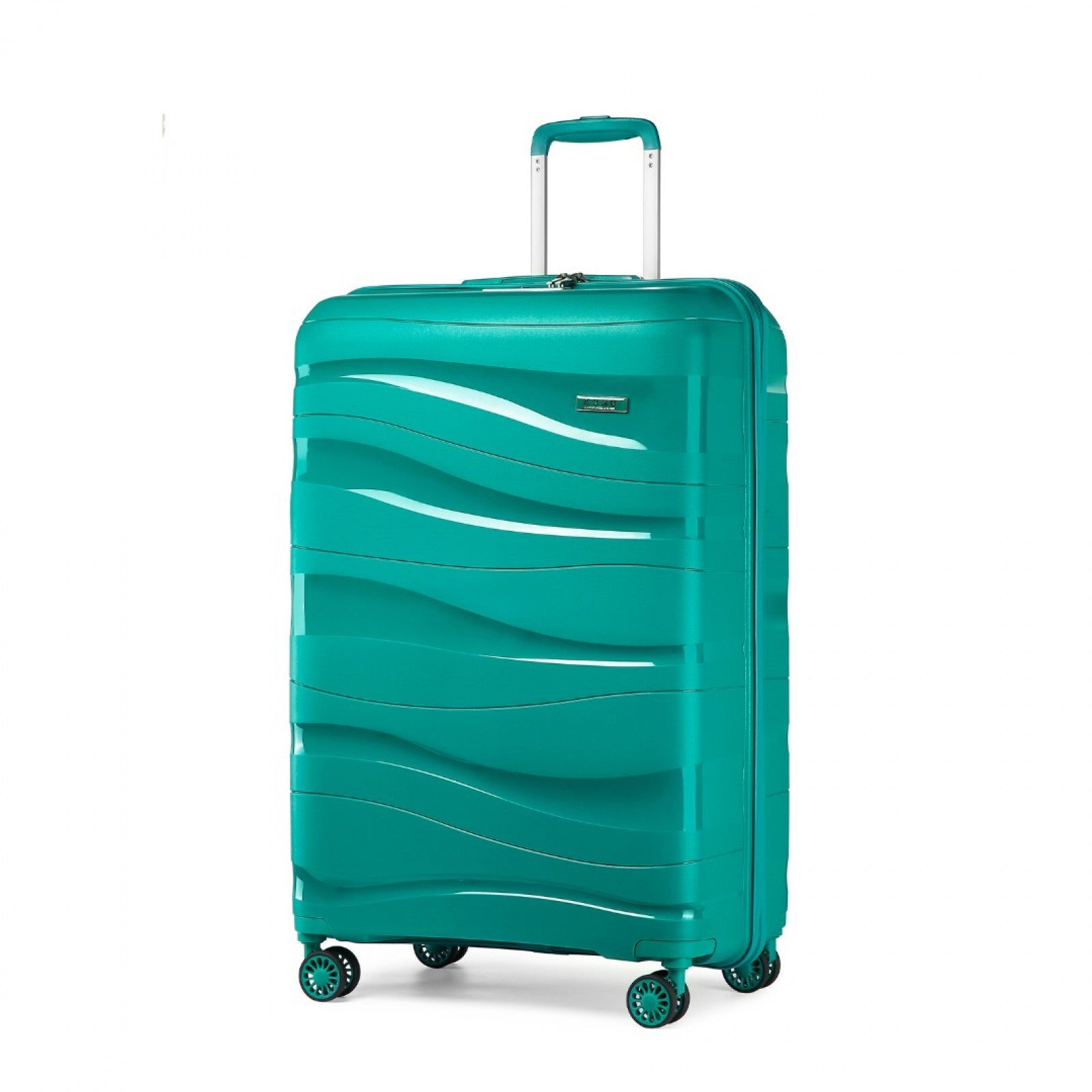 Kono 20 Inch Lightweight Polypropylene Hard Shell Suitcase With TSA Lock - Teal