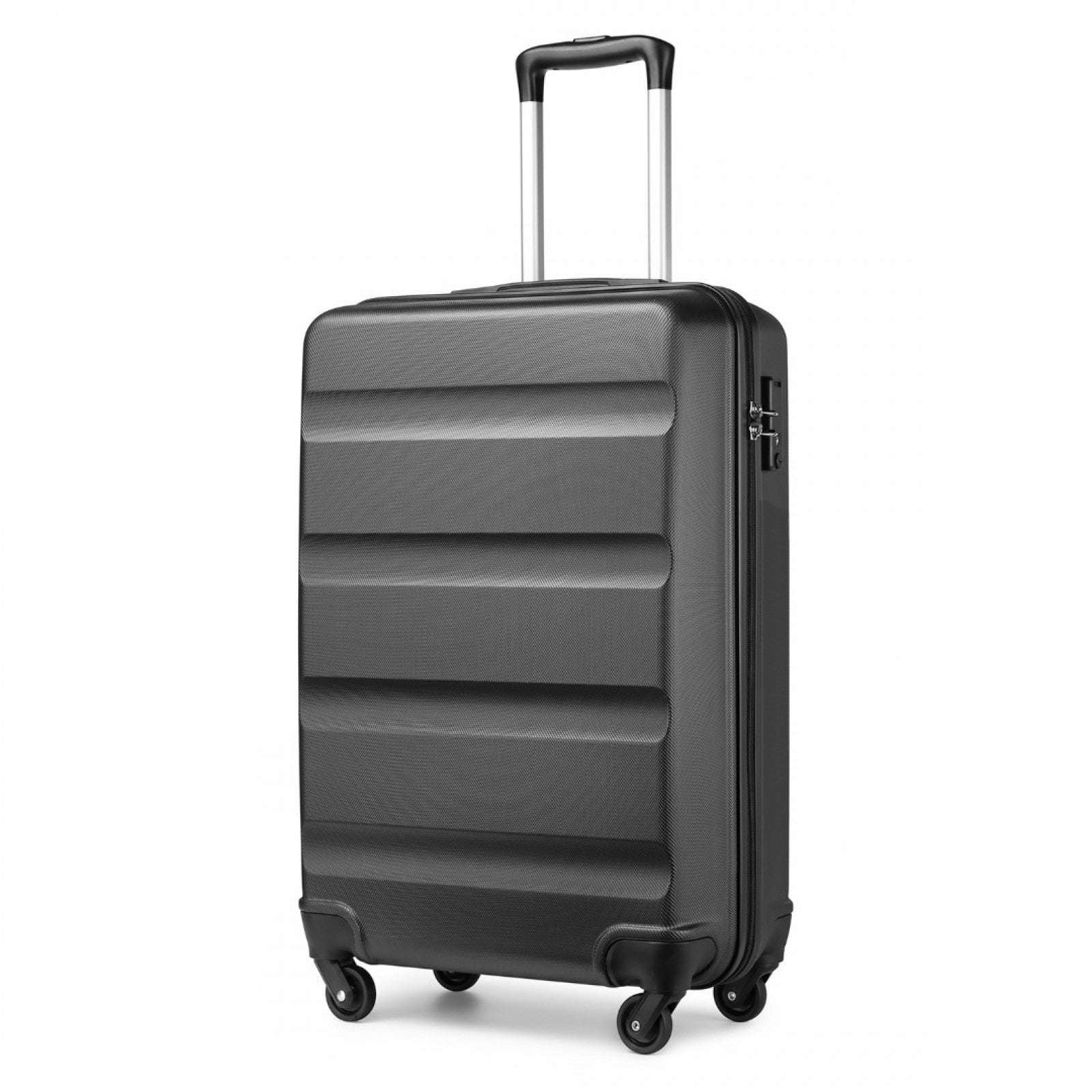 Kono 19 Inch Cabin Size Carry On Suitcase - Streamlined Lightweight ABS Hardshell with Secure TSA Lock - Grey