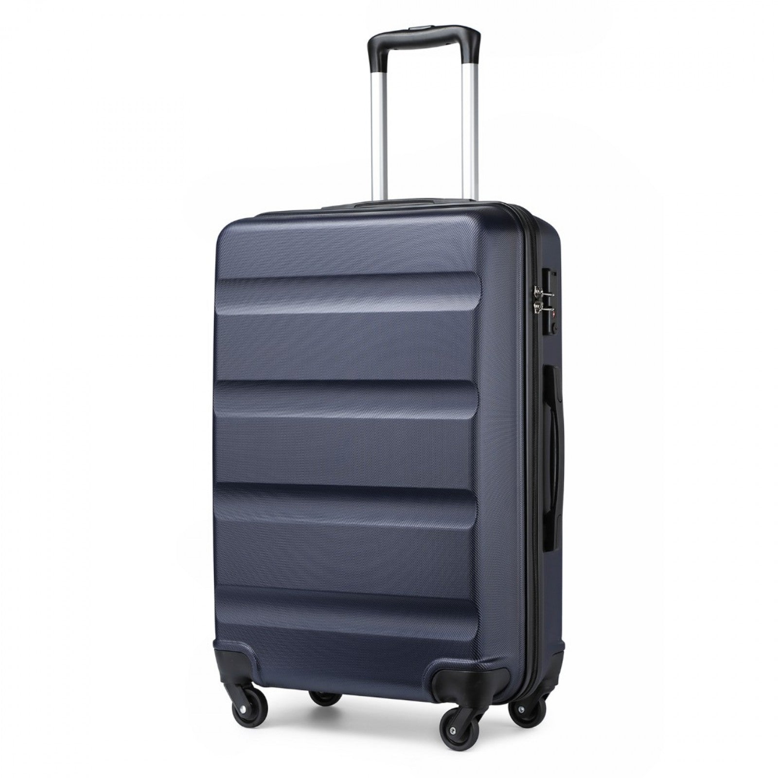 Kono 24 Inch Check in Luggage - Streamlined ABS Hardshell Suitcase with Secure TSA Lock - Navy