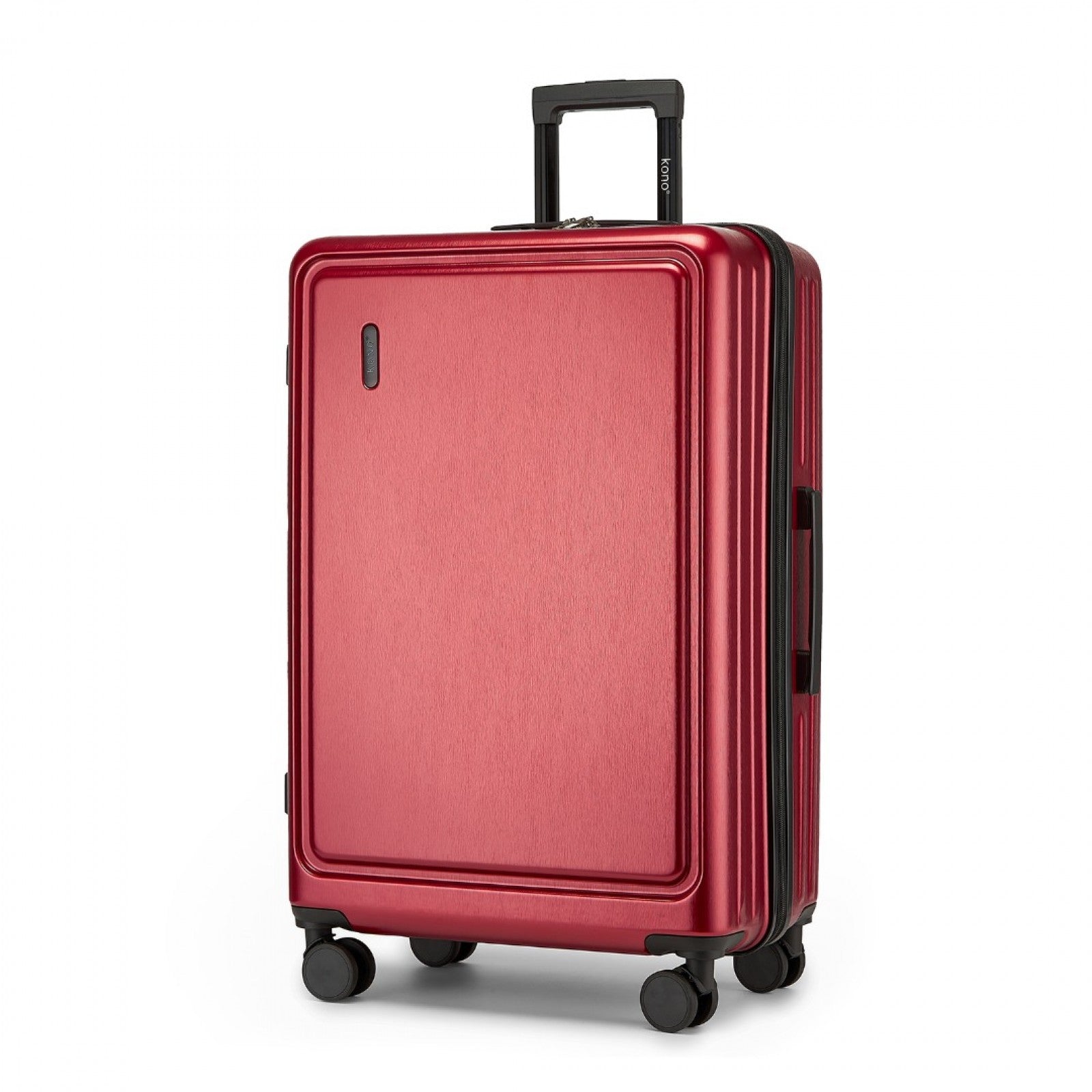 Kono Durable 28 Inch ABS+PC Hardshell Suitcase with TSA Lock Lightweight Travel Luggage with 360° Spinner Wheels - Burgundy