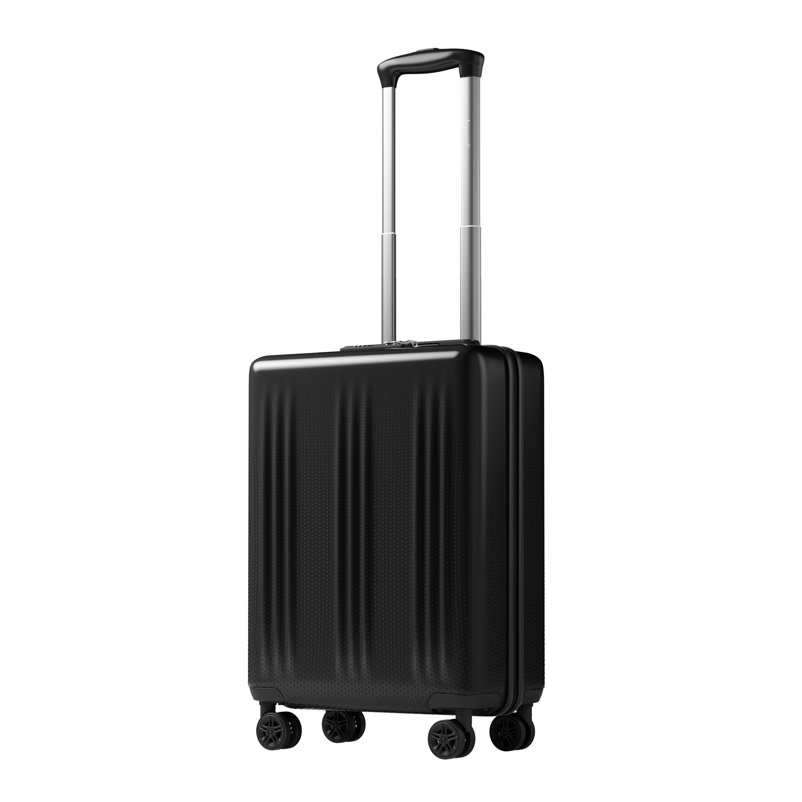 Kono Premium ABS+PC 20 Inch Hard Shell Cabin Suitcase with TSA Lock and Smooth 360° Silent Spinner Wheels - Black