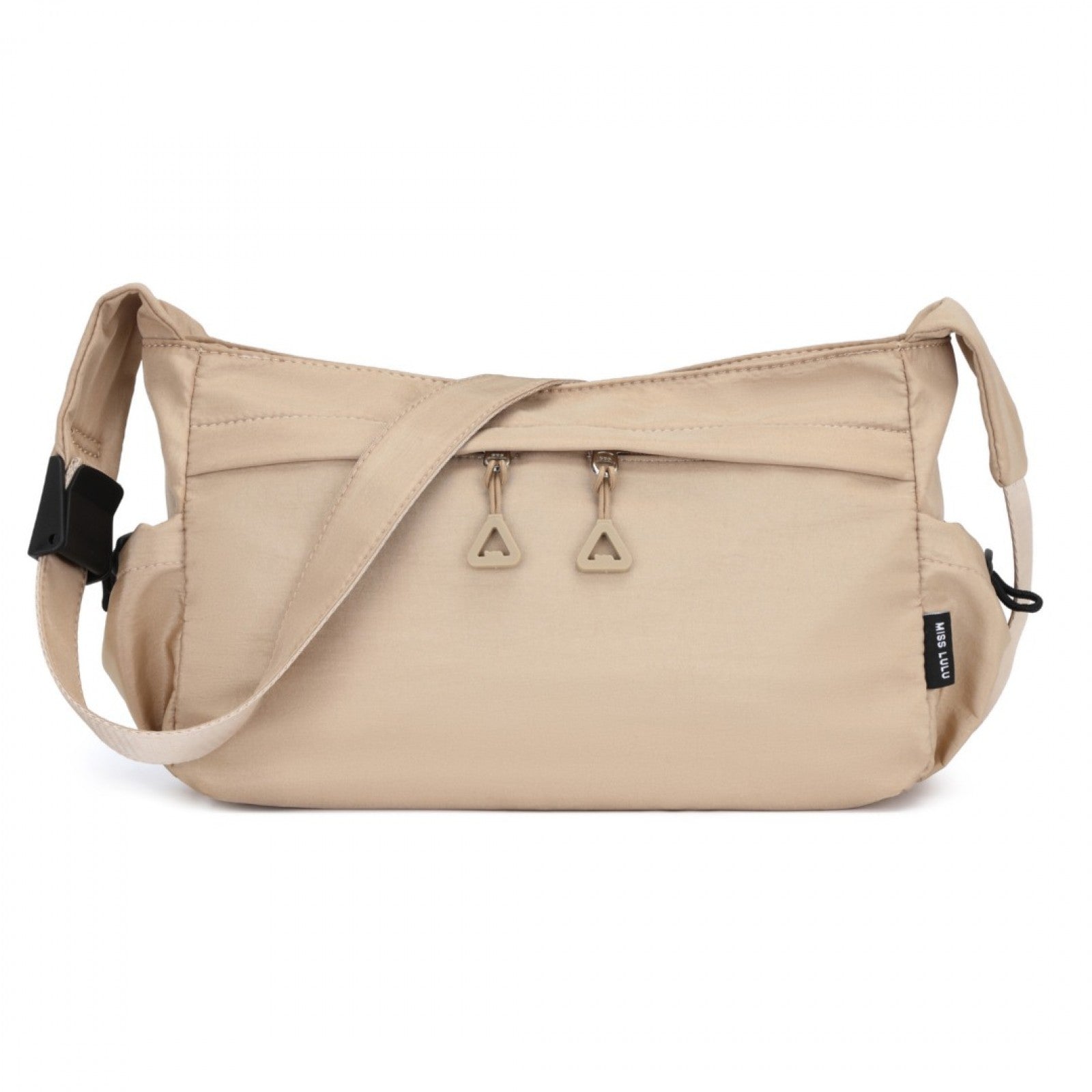Miss Lulu Ultra-Light Water-Resistant Urban Casual Commuter Crossbody Bag - Khaki