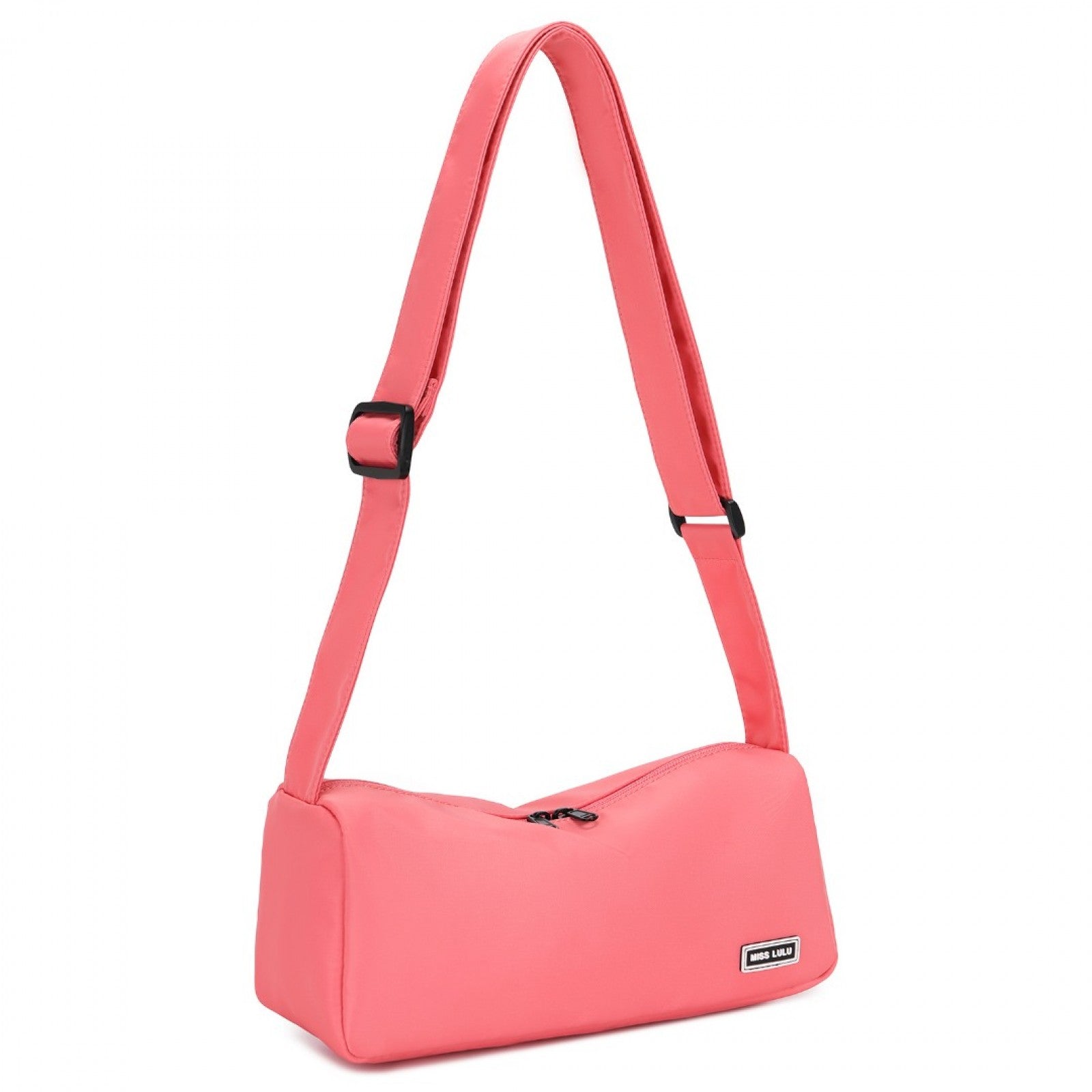 Miss Lulu Vintage Chic Lightweight Water-Resistant Crossbody Bag - Pink
