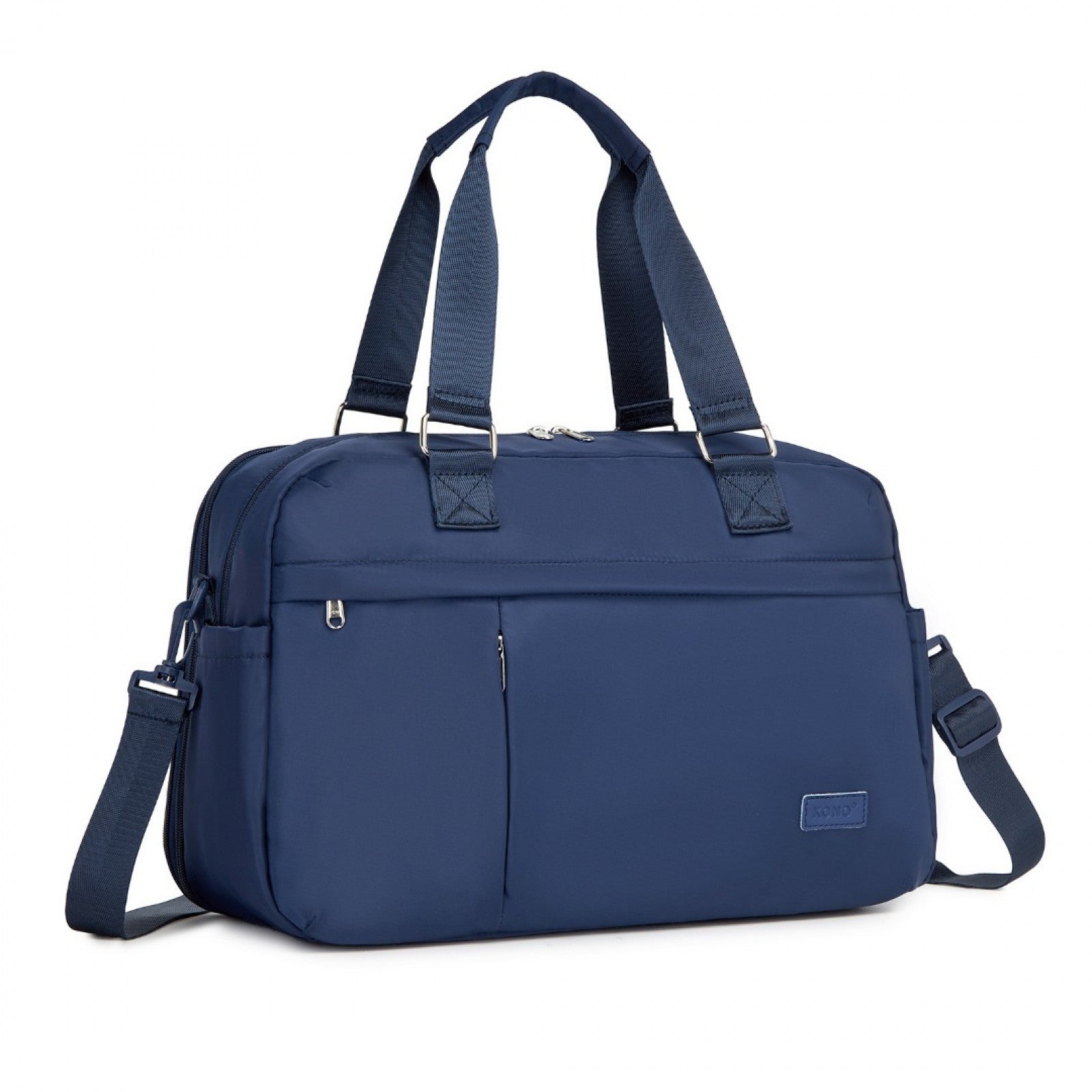 Kono Multi-functional Travel Bag Large Tote Bag & Duffle Bag with Expandable Compartment and Wet/Dry Pocket - Navy