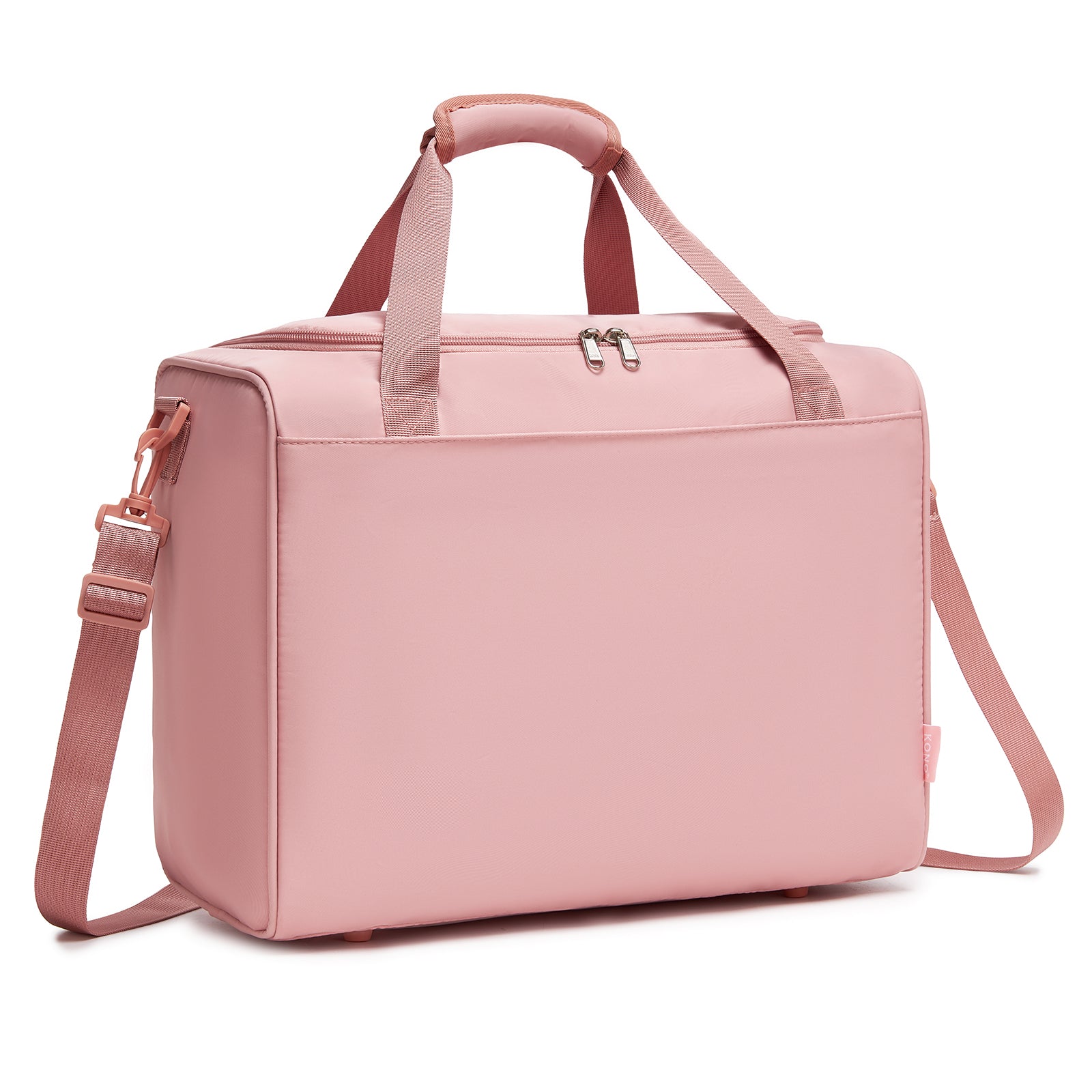 Kono Compact and Lightweight 40×30×20 Personal-Item Travel Bag - U-Zip Wide Opening And Trolley Sleeve - Nude