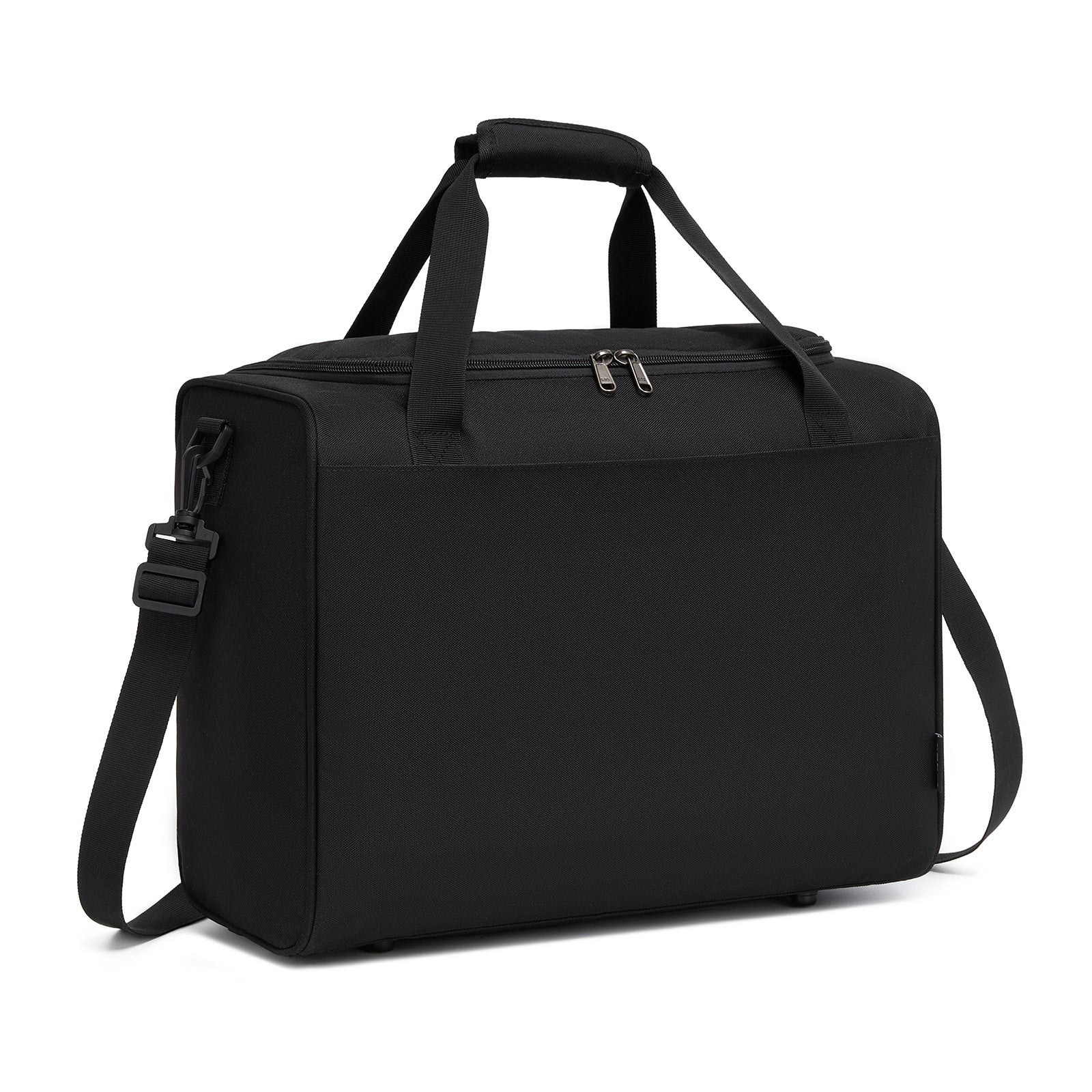 Kono Spacious Airline-Approved Cabin Travel Duffel (40×30×20 cm) - Roomy Weekender with U-Zip Opening - Black