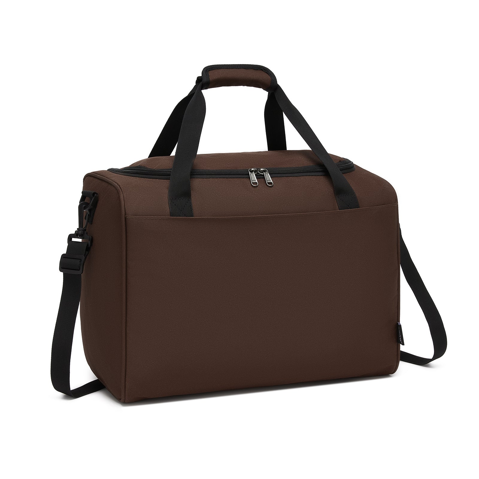 Kono Spacious Airline-Approved Cabin Travel Duffel (40×30×20 cm) - Roomy Weekender with U-Zip Opening - Brown